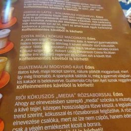 Cafe Frei - Uniqua Budapest - Étlap/itallap