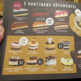 Cafe Frei - Corvin sétány Budapest - Étlap/itallap