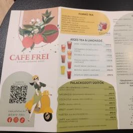 Cafe Frei - Corvinus Budapest - Étlap/itallap