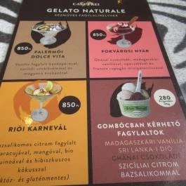 Cafe Frei, Eger - Étlap/itallap