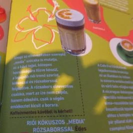 Cafe Frei - Shopmark, Budapest - Étlap/itallap