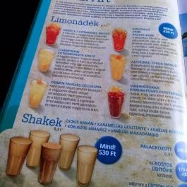 Cafe Frei Nyíregyháza - Étlap/itallap