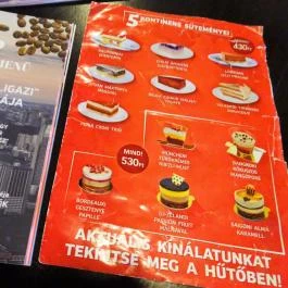 Cafe Frei Székesfehérvár - Étlap/itallap