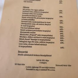 Café Kör Étterem, Budapest - Étlap/itallap