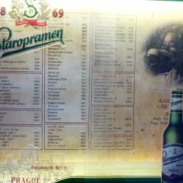 Lánchíd Söröző Budapest - Étlap/itallap