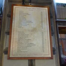 Lánchíd Söröző Budapest - Étlap/itallap