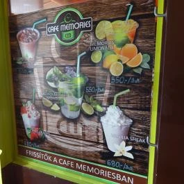 Cafe Memories Budapest - Étlap/itallap