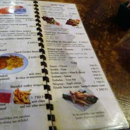 Café Montmartre Budapest - Étlap/itallap