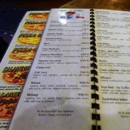 Café Montmartre Budapest - Étlap/itallap