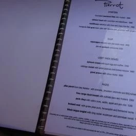 Café Pierrot, Budapest - Étlap/itallap