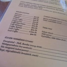 Café Rio Budapest - Étlap/itallap