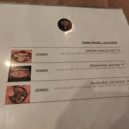 Cafe Tamar Budapest - Étlap/itallap