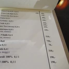 Cafe Teide, Budapest - Étlap/itallap