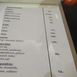 Cafe Teide, Budapest - Étlap/itallap