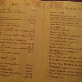 Café Zsivágó, Budapest - Étlap/itallap