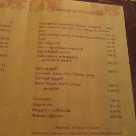 Café Zsivágó, Budapest - Étlap/itallap