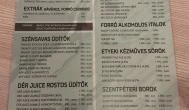 Cafepane Budapest - Étlap/itallap