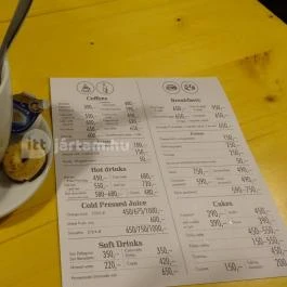 Caffé 22 Budapest - Étlap/itallap