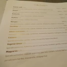 Caffe Mediterrán Grill House, Biatorbágy - Étlap/itallap