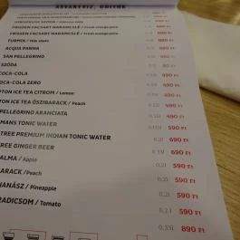 Caffe Shakerato Budapest - Étlap/itallap