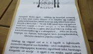Cakumpakk Bisztró Esztergom - Étlap/itallap