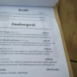 Cakumpakk Bisztró, Esztergom - Étlap/itallap