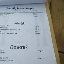 Cakumpakk Bisztró, Esztergom - Étlap/itallap