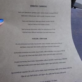 Cakumpakk Street Bistro Budapest - Étlap/itallap