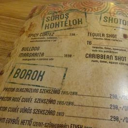 Calavera Mexikói Étterem Budapest - Étlap/itallap