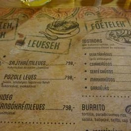 Calavera Mexikói Étterem Budapest - Étlap/itallap