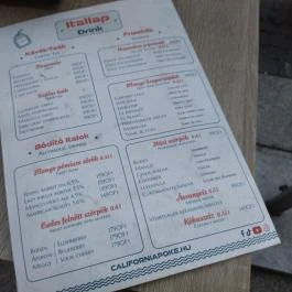 California Poké Bar Opera Budapest - Étlap/itallap