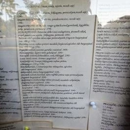 Calvados Étterem, Siófok - Étlap/itallap