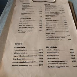 Capri Duna Pizzeria Budapest - Étlap/itallap