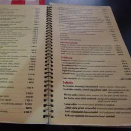 Capri Pizzéria & Fagylaltozó - Újpest Budapest - Étlap/itallap