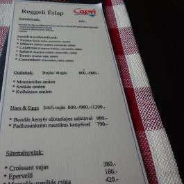 Capri Pizzéria & Kávézó - Zugló Budapest - Étlap/itallap
