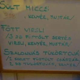 Carpaticum Budapest - Étlap/itallap