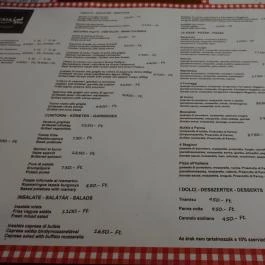 Casa Mia Trattoria Pizzeria Budapest - Étlap/itallap