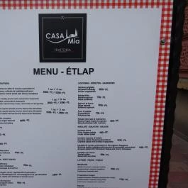 Casa Mia Trattoria Pizzeria Budapest - Étlap/itallap