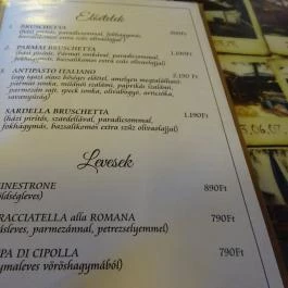 Casa Valerio Pizzeria Trattoria, Gyöngyös - Étlap/itallap