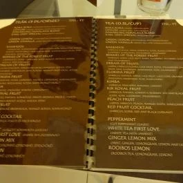 Cat Café - Révay utca Budapest - Étlap/itallap