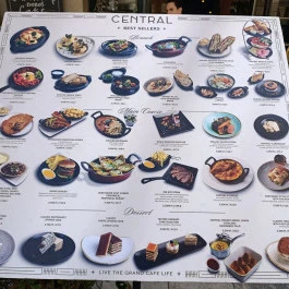 Centrál Kávéház, Budapest - Étlap/itallap