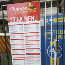 Champs Sziget Beergarden Budapest - Étlap/itallap