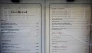 Chez Daniel Étterem Budapest - Étlap/itallap