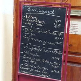 Chez Daniel Étterem Budapest - Étlap/itallap
