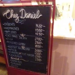 Chez Daniel Étterem Budapest - Étlap/itallap