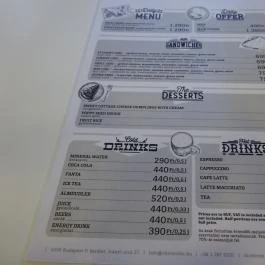 Chic to Chic Budapest - Étlap/itallap