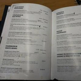 Churchill Bar Gourmet Budapest - Étlap/itallap