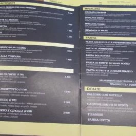 CinCin Italia Budapest - Étlap/itallap