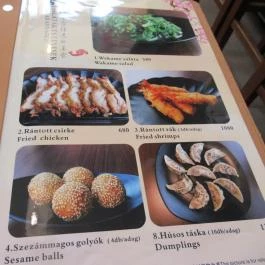 Cinema Sushi Bár Budapest - Étlap/itallap