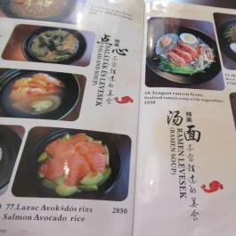 Cinema Sushi Bár Budapest - Étlap/itallap